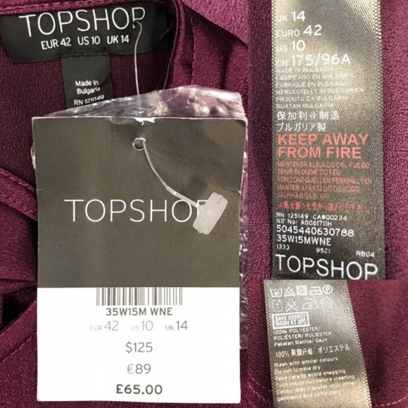 TopShop Shimmer Satin Tie Back Midi Dress - Picture 3 of 5
